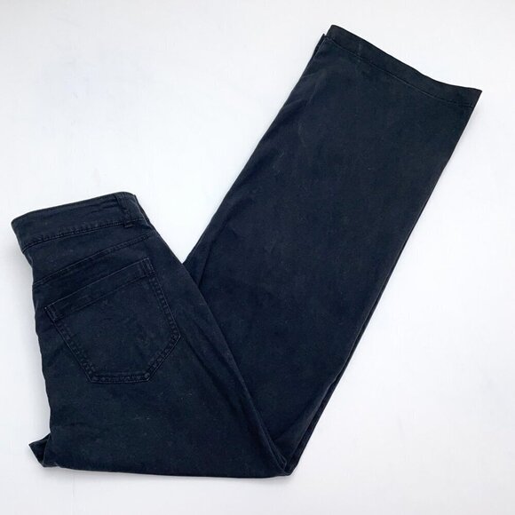Old Navy Women's Black Wide Leg Jeans Extra High Rise size 2T length 29" - Picture 6 of 8